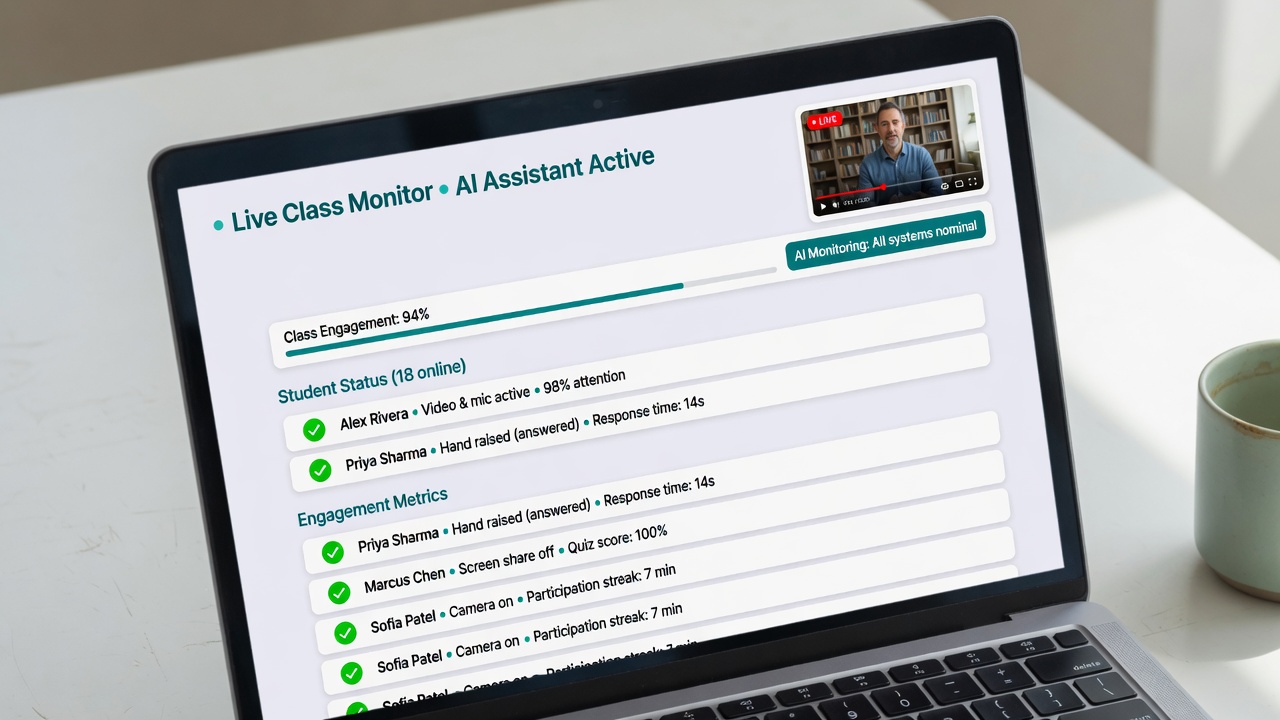 AI monitoring a class